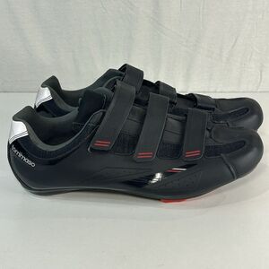 Tommaso Strada 100 Mens Sz 14 Black Road 3-Bolt Clips Speed Racing Cycling Shoes